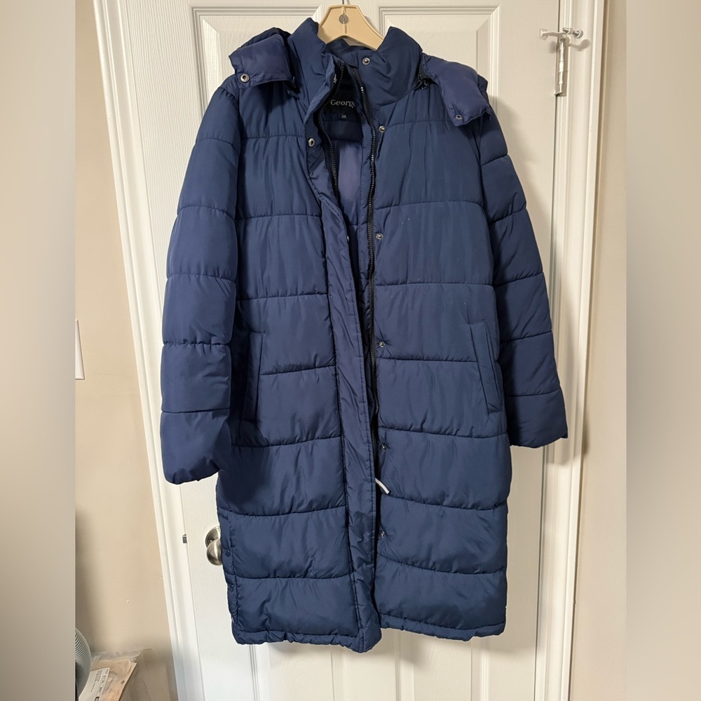 George Navy Quilted Jacket